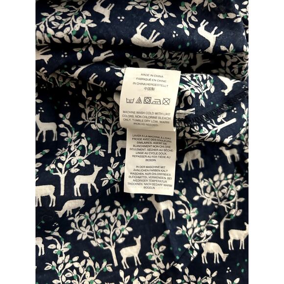 J Crew "A Night's Tale" Woodland Print  Blouse Size 6 - Picture 8 of 9